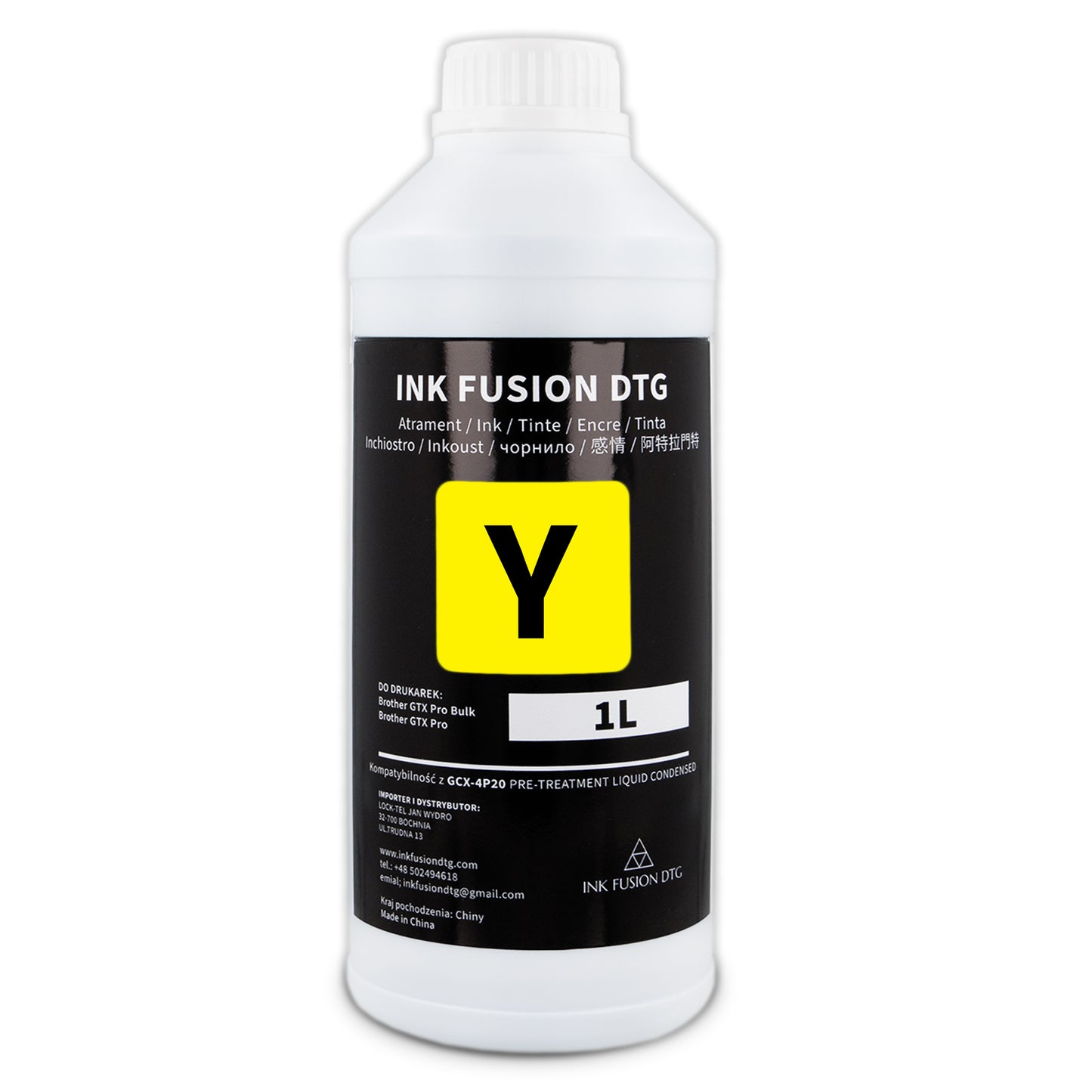 Atramenty INK Fusion DTG Yellow 1L